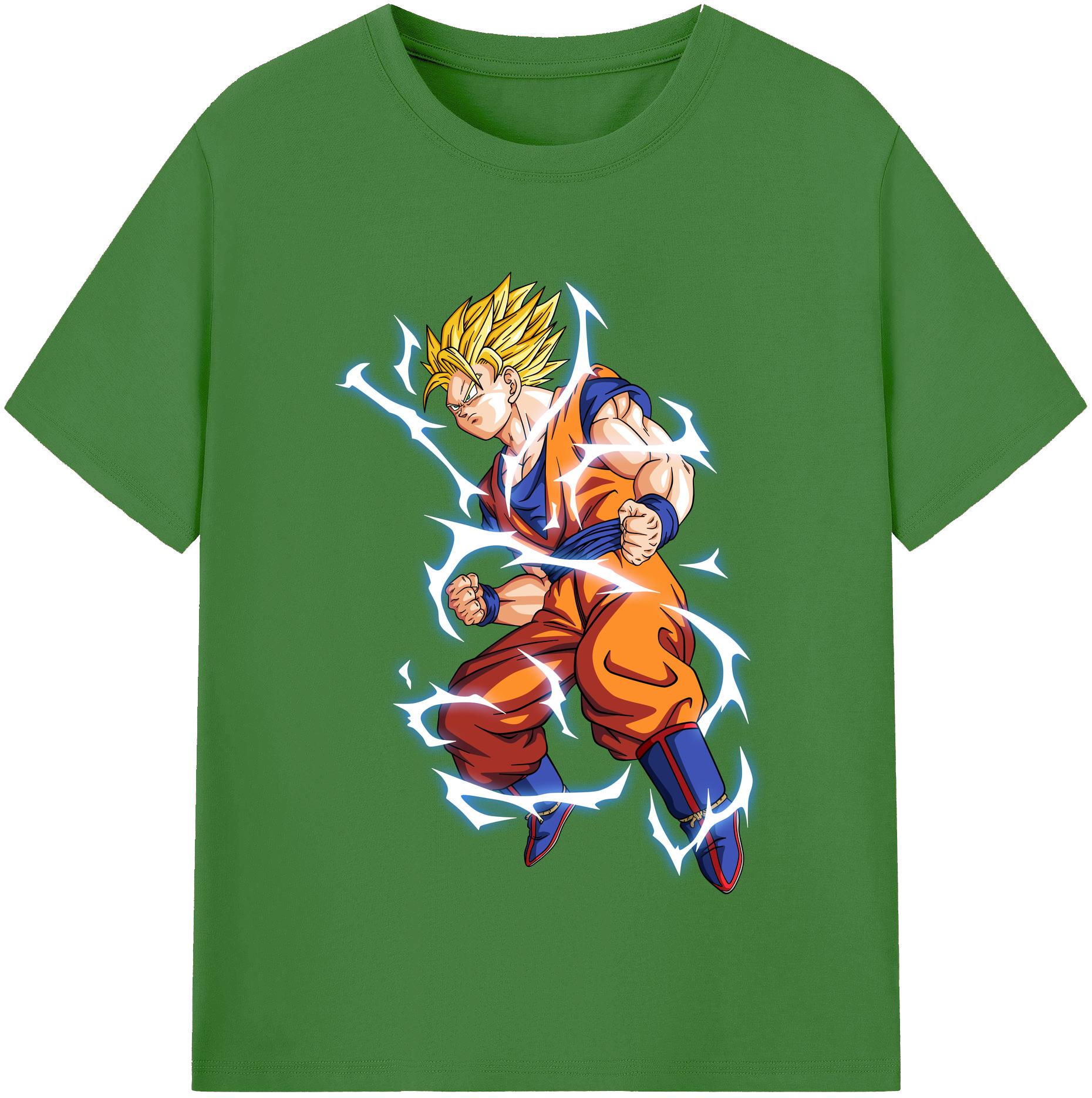 （画像用） ドラゴンボール 孫悟空（そん ごくう）Son Goku カカロット DRAGON BALL Kakarotto レディースカジュアルプリントTシャツ（綿100％）